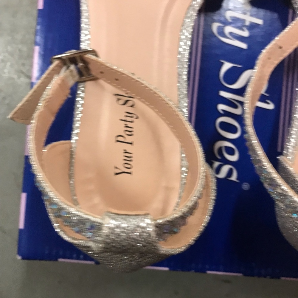 Silver AB Rhinestone Flats! - Picture 3 of 13